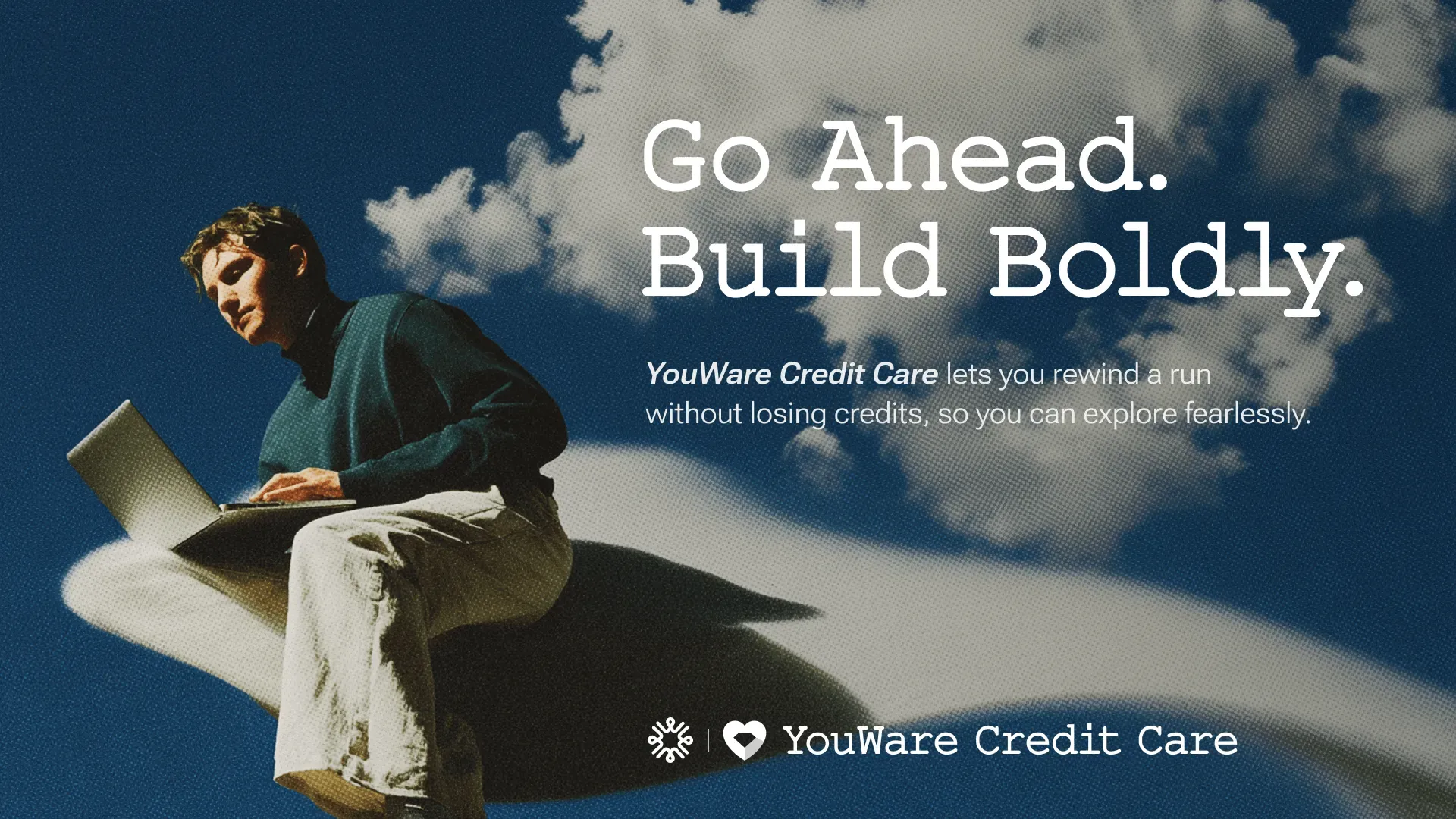 YouWare Credit Care concept banner about rewinding to restore credits
