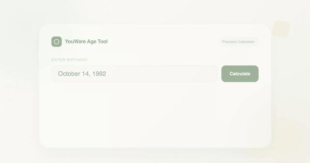 Your Exact Age in Seconds feature illustration
