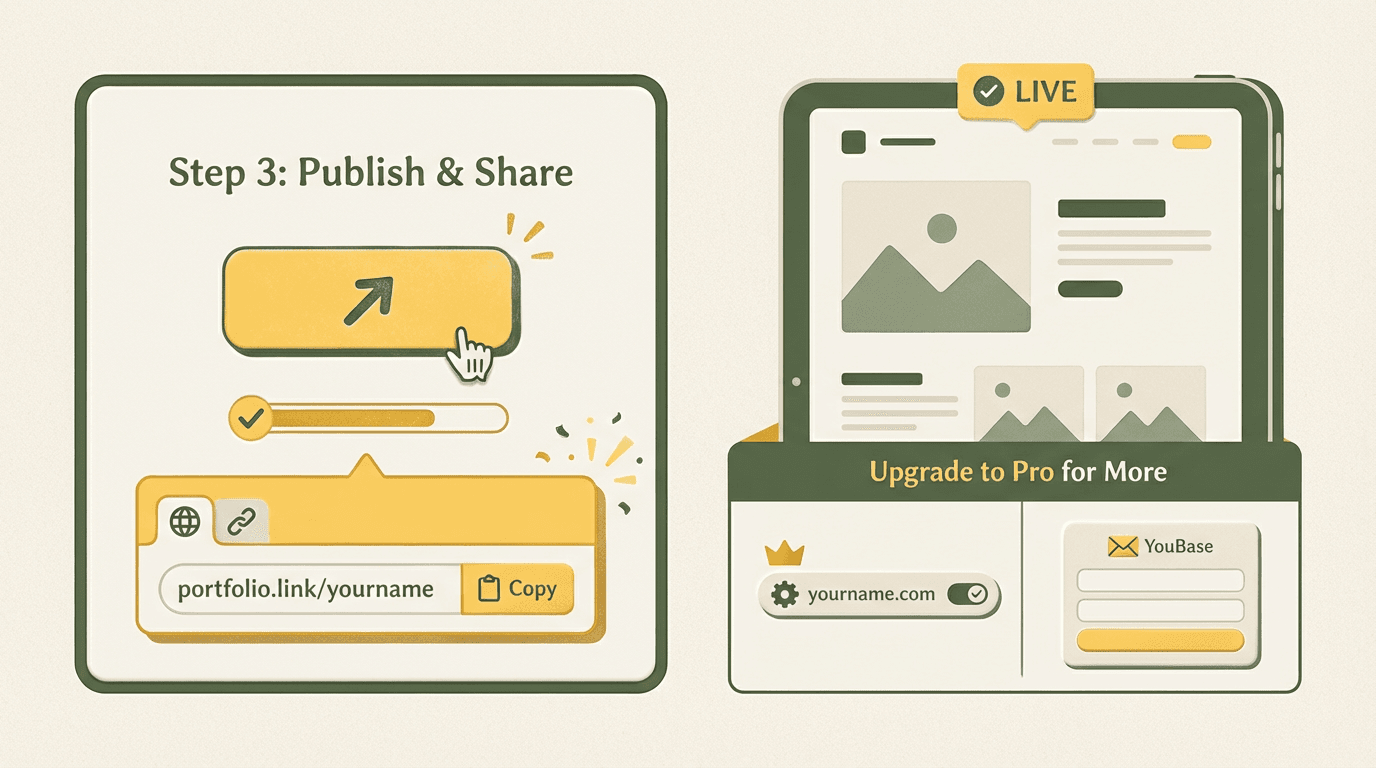 YouBase backend powering portfolio contact forms and data