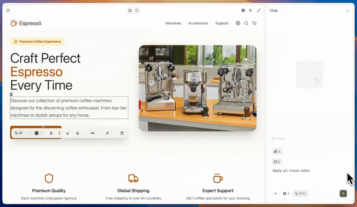 Visual Editing: Edit Directly in Preview