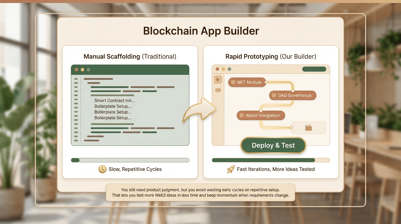Ilustração do recurso: Iteração mais rápida do que o scaffolding manual
