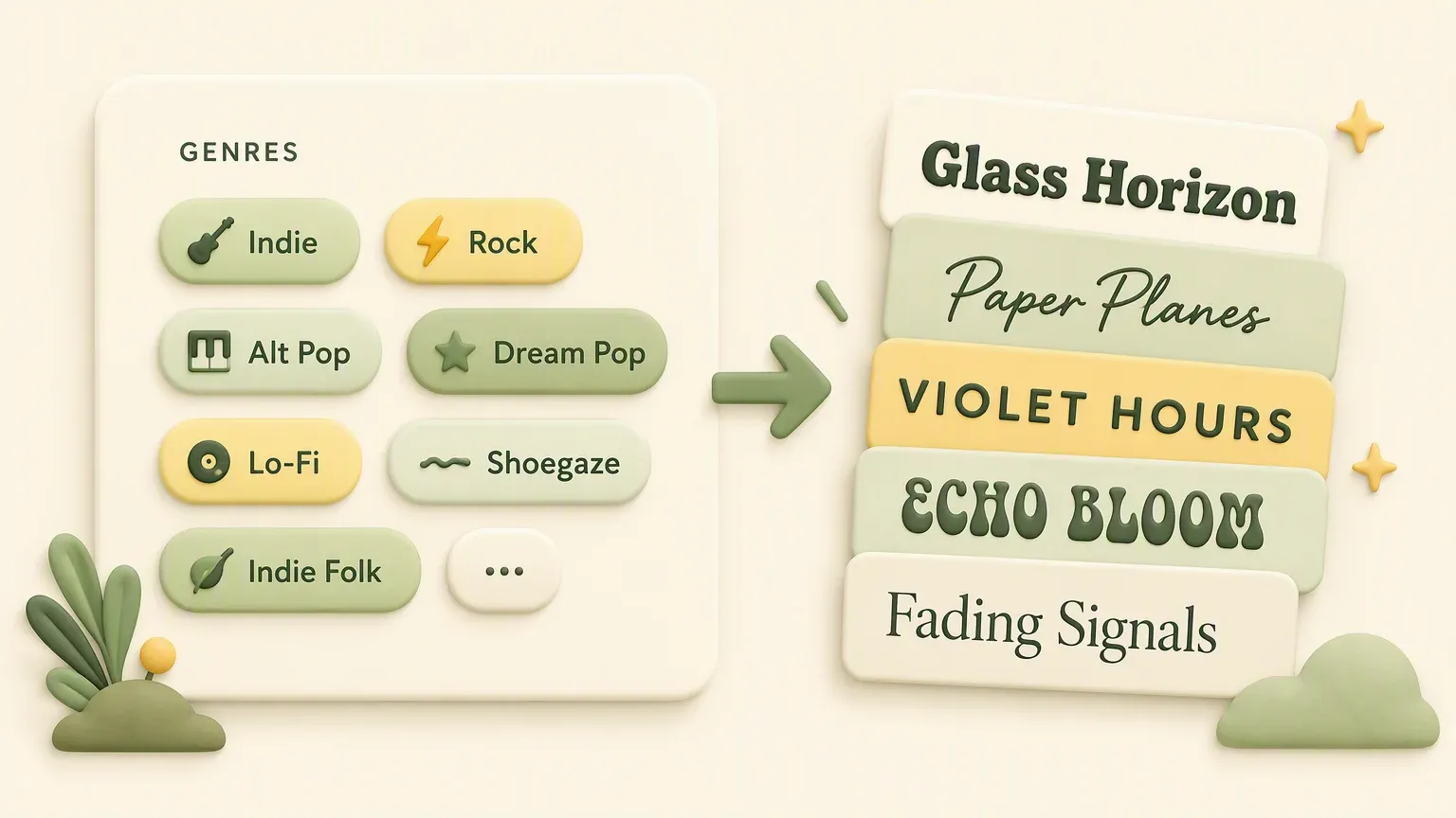 Genre-aware band name generation