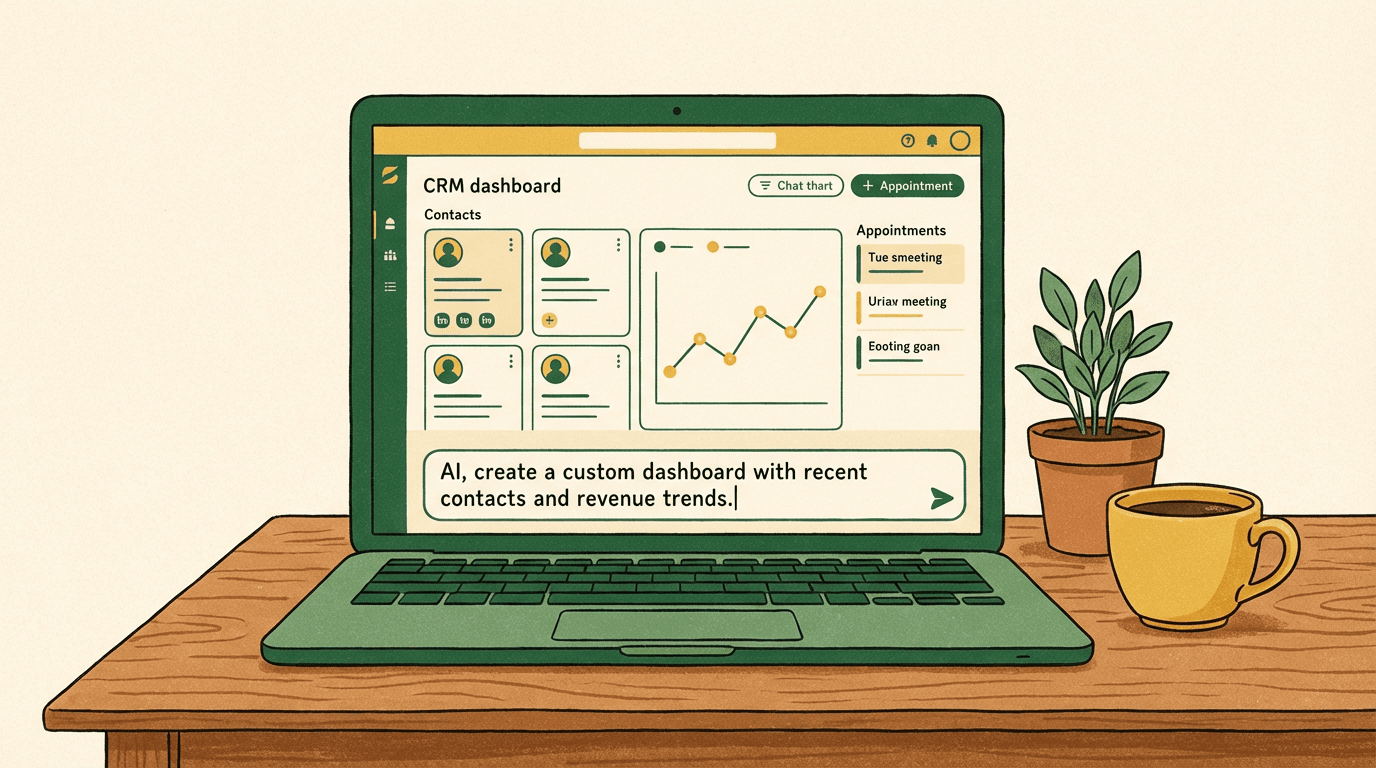 YouWareでカスタムCRMダッシュボードを構築する中小企業オーナー