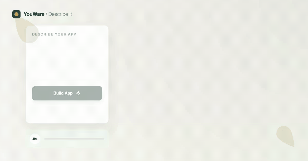 Describe It — AI Builds It feature illustration
