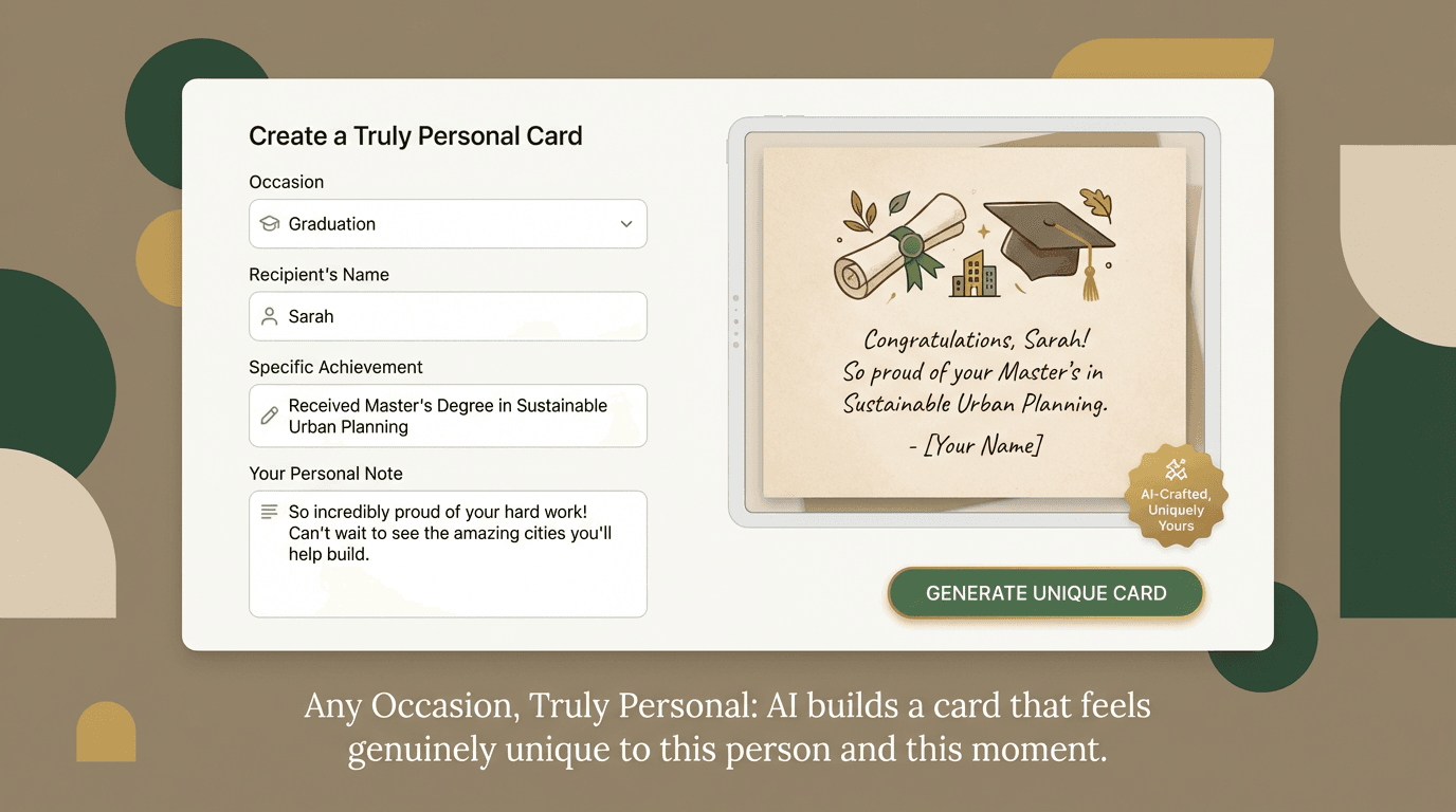 Any Occasion, Truly Personal feature illustration