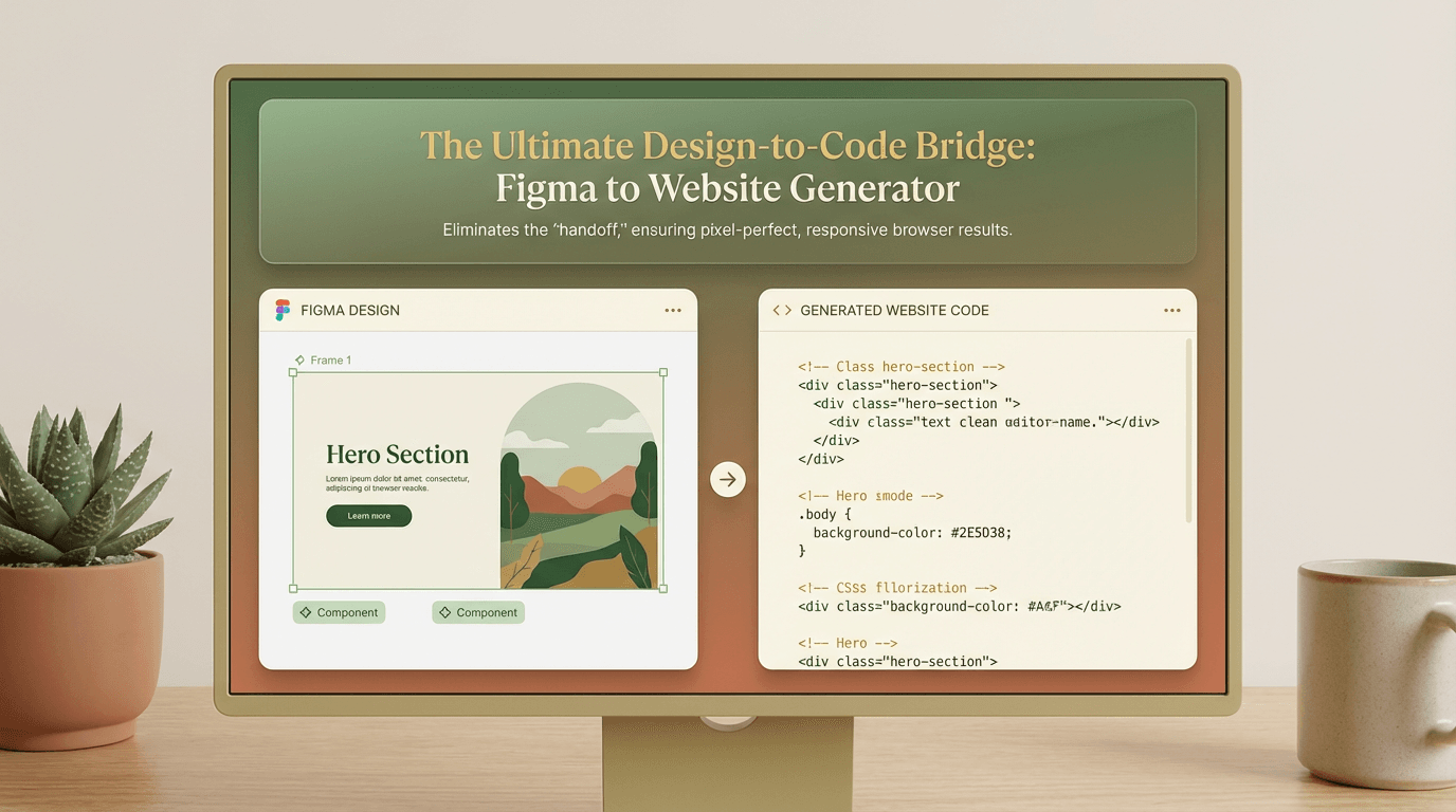 什么是 Figma 网站生成器功能图示