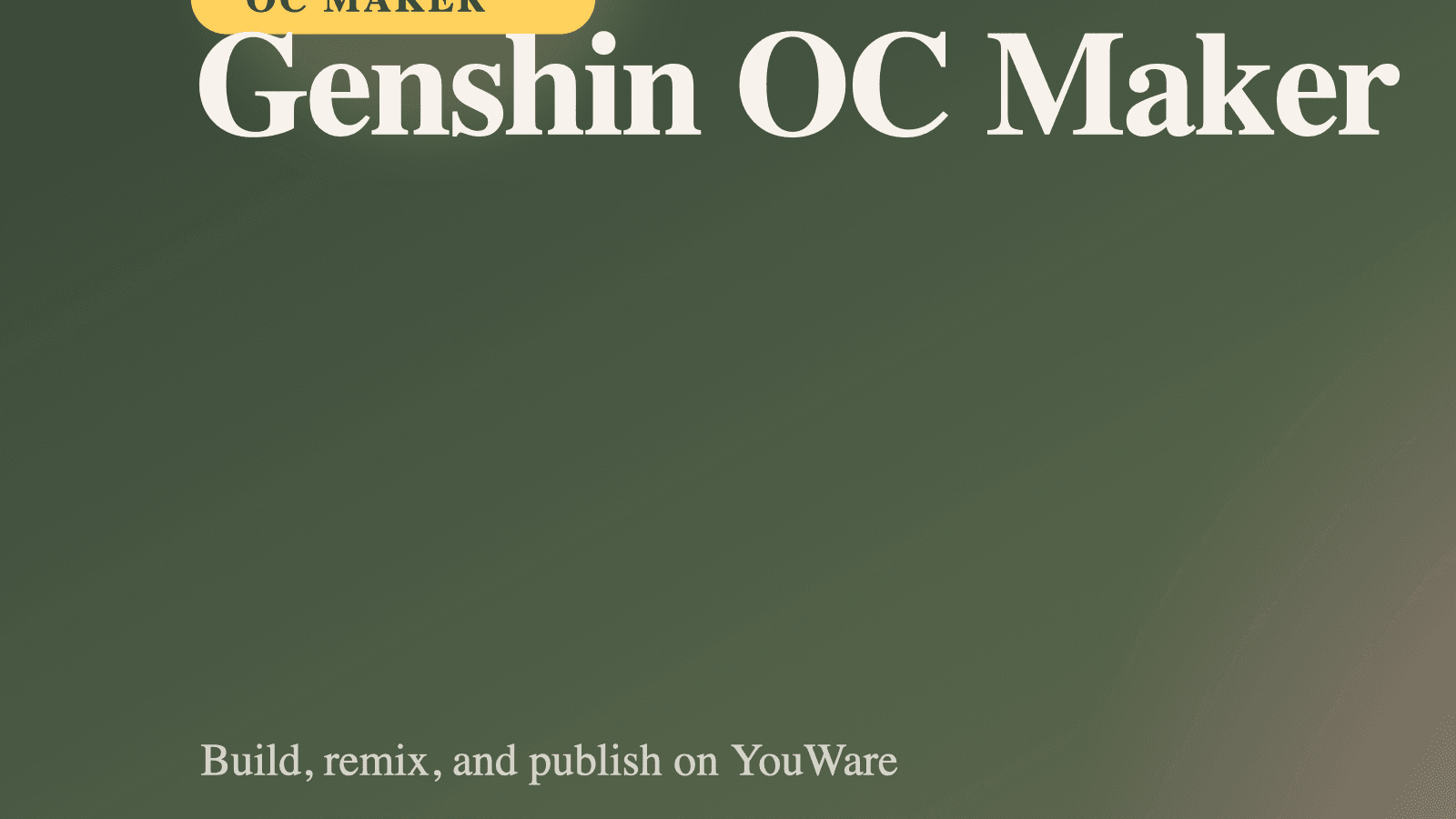 Criador de OC de Genshin