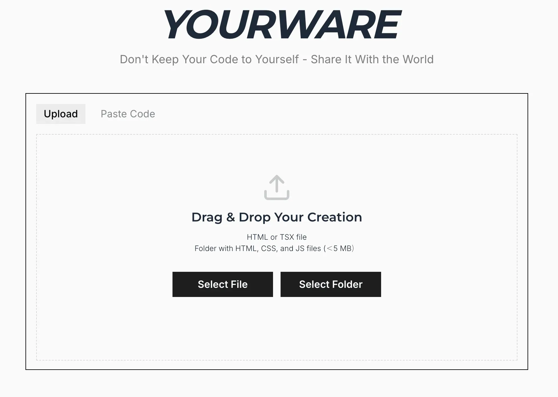 YouWare Interface