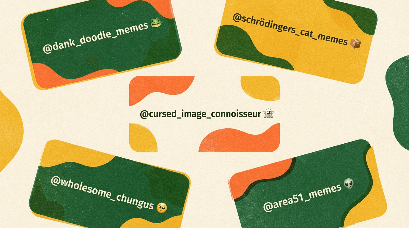 Ideas de nombres graciosos para Instagram para cuentas de memes y humor