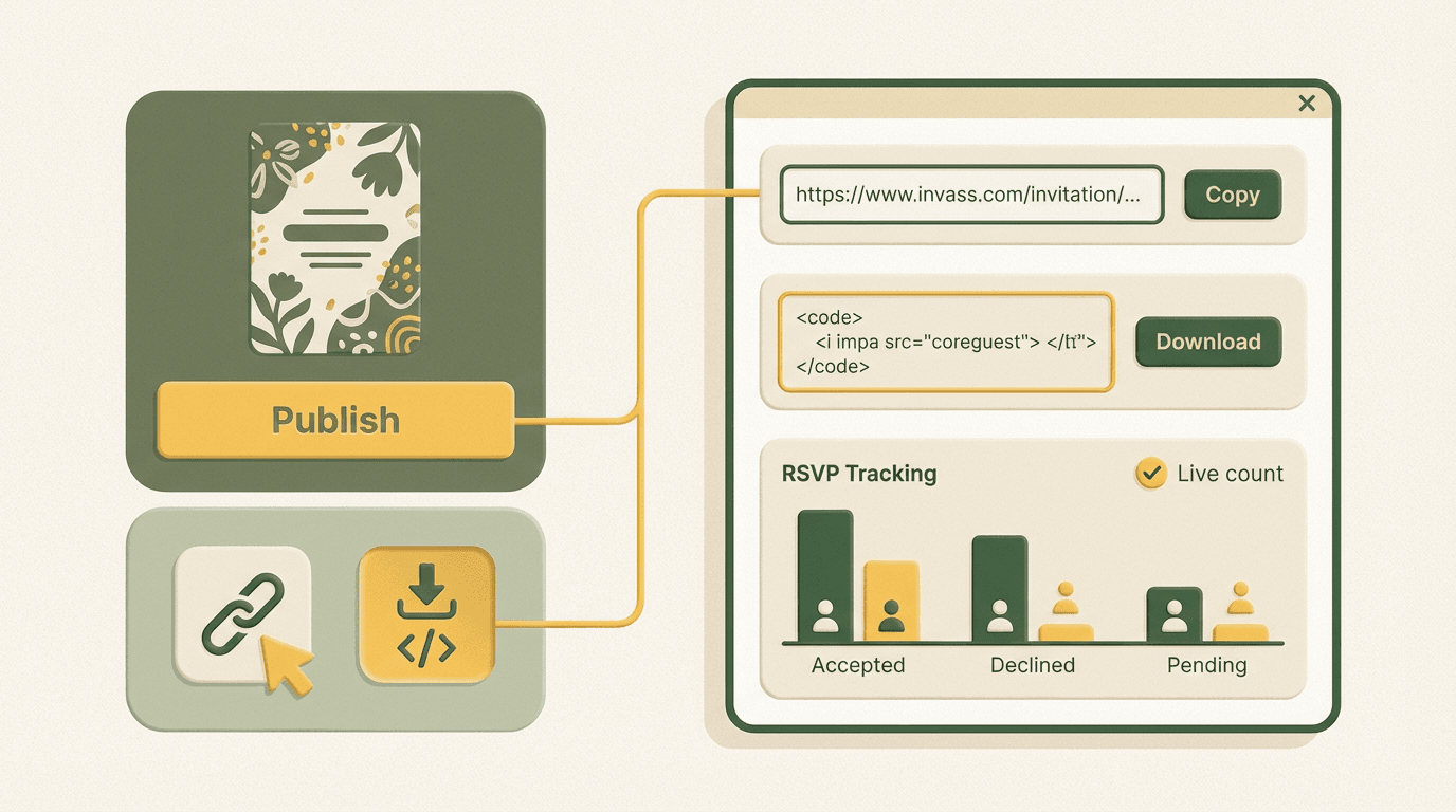Step 3: Share and Track interface