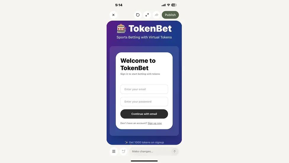 Step 3: Review and continue your project on YouWare iOS
