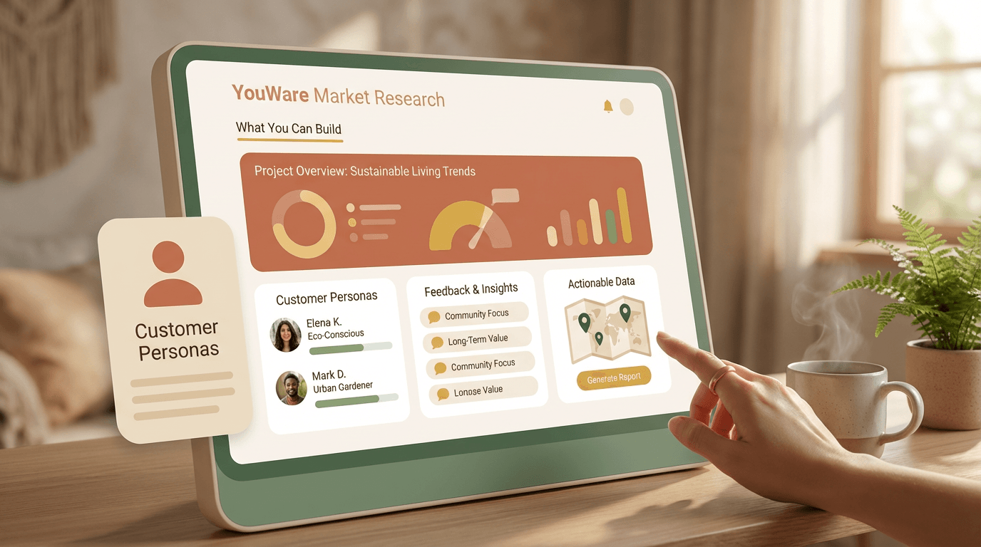 Customer research systems feature illustration