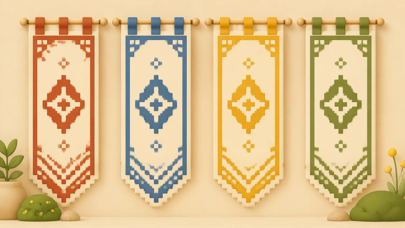 Matching Minecraft banner set for a faction