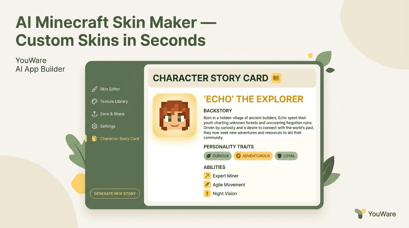AI Minecraft Skin Maker — Custom Skins in Seconds | YouWare