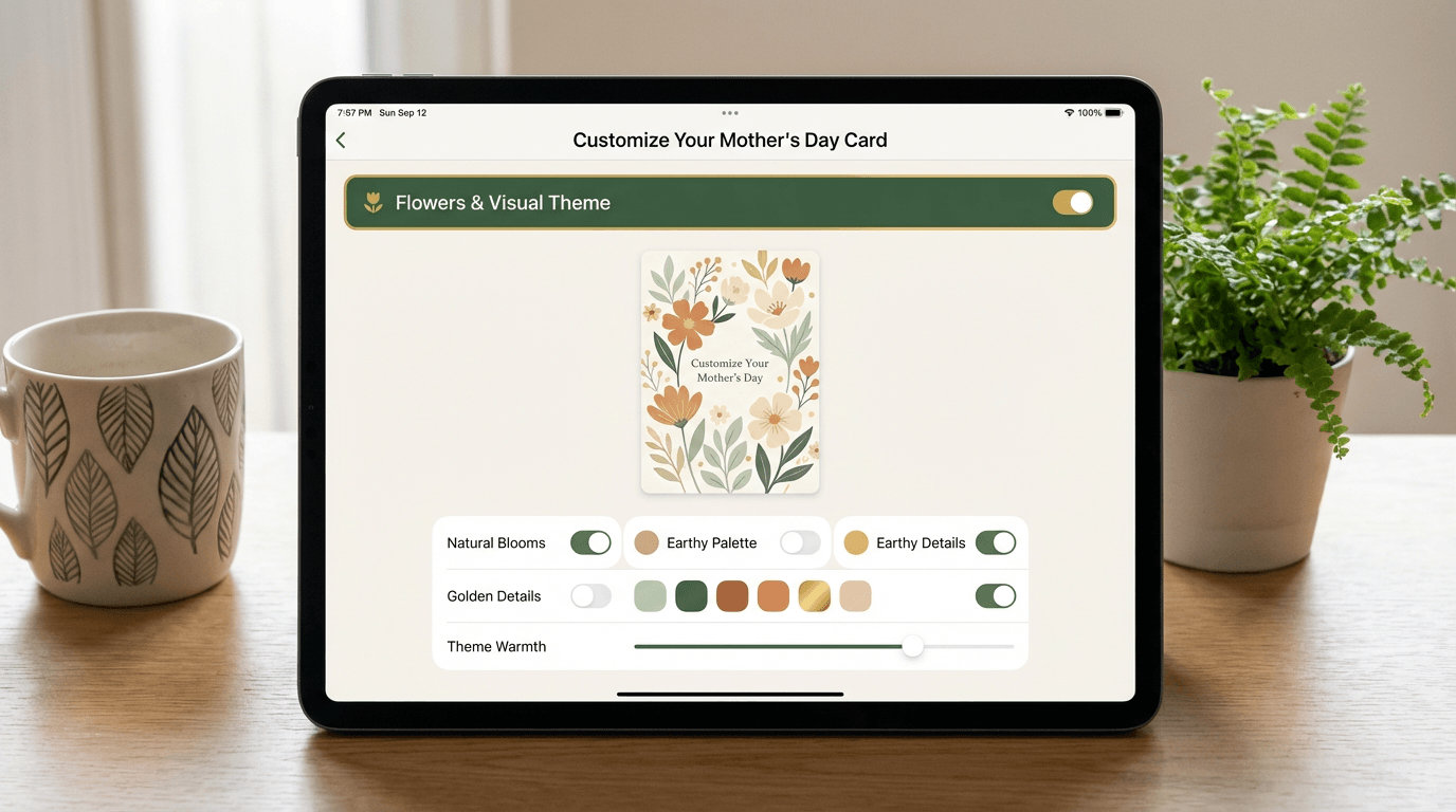 Flowers & Visual Theme feature illustration