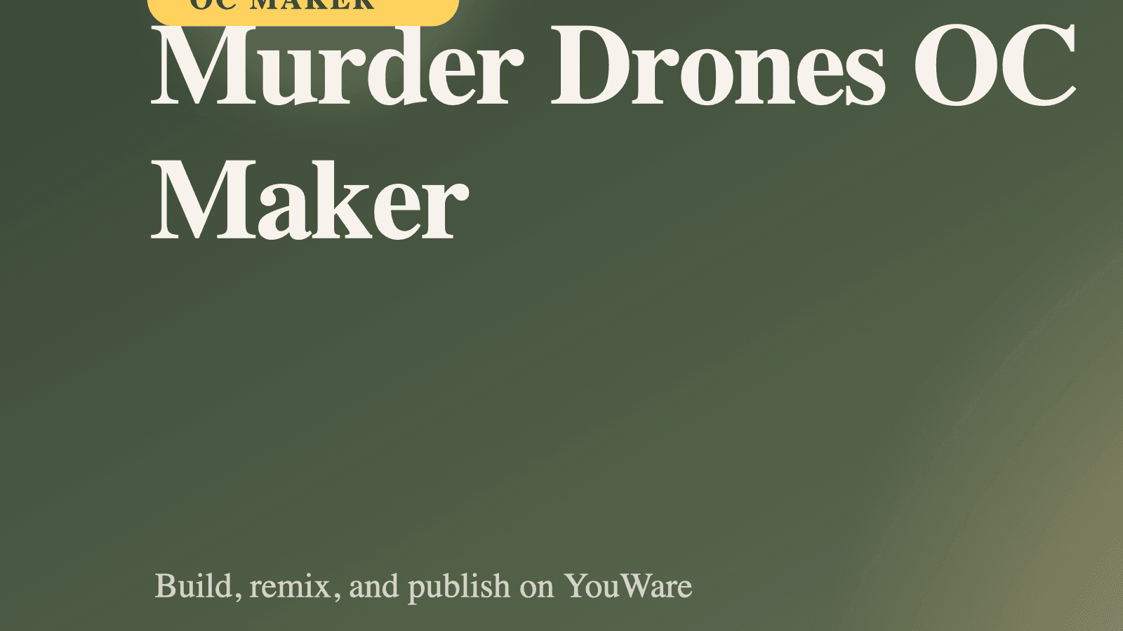 Criador de OC de Murder Drones