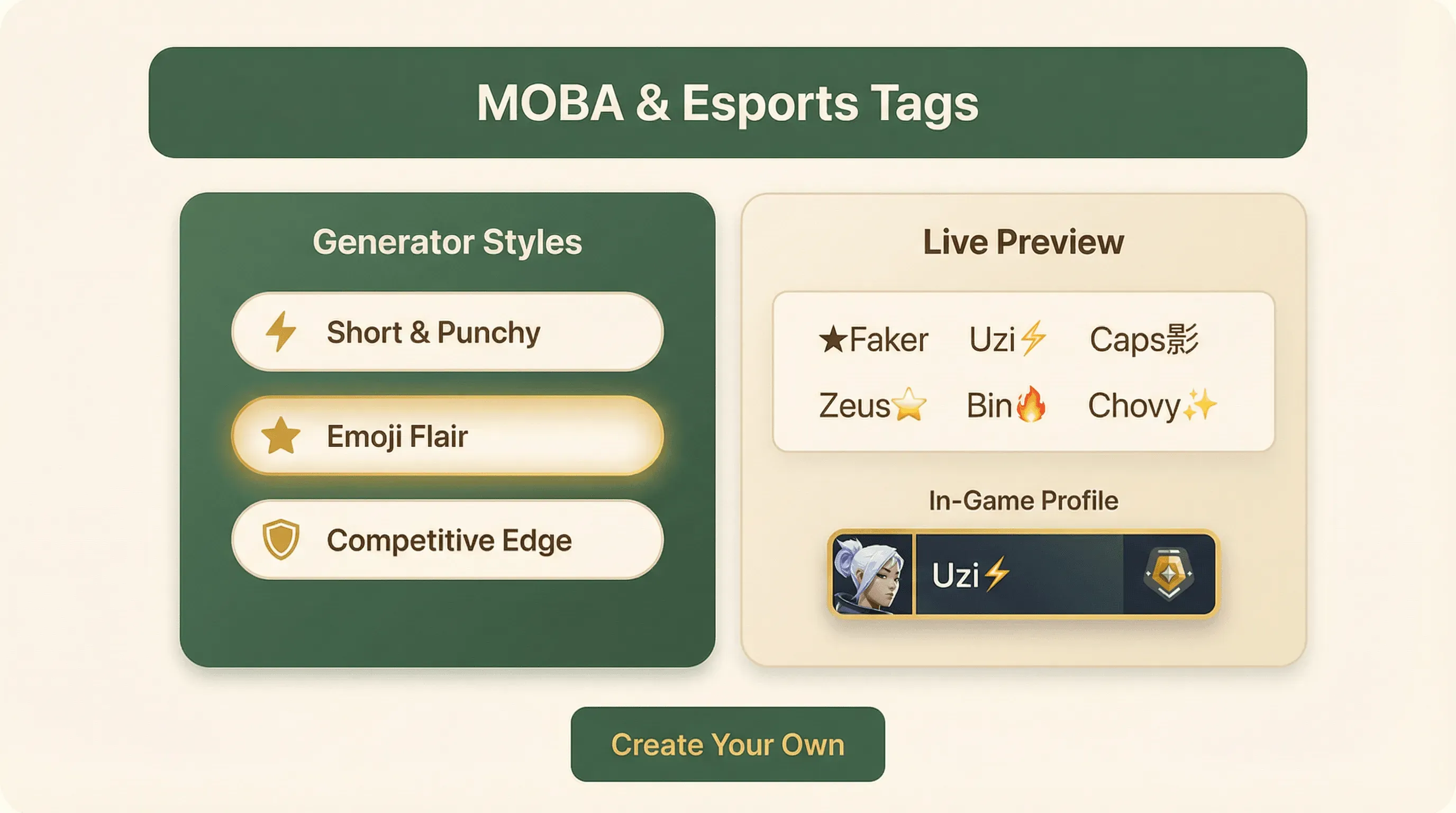 MOBA & Esports Tags feature illustration
