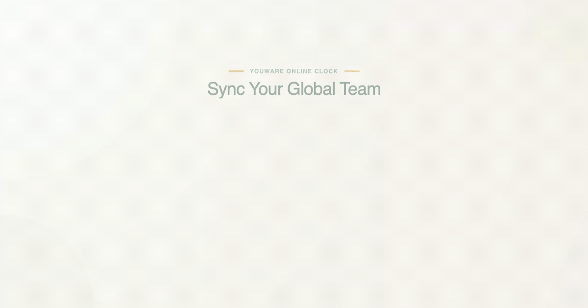 Compare world time zones feature illustration