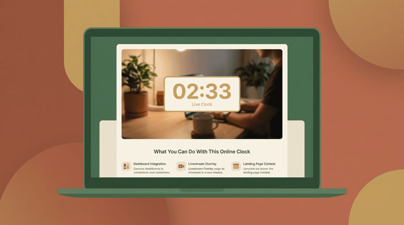 Embeddable website or stream widget feature illustration