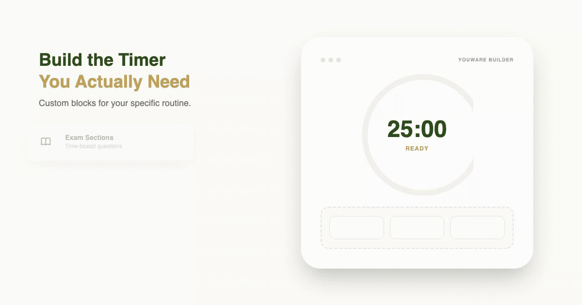 Build the Timer You Actually Need feature illustration