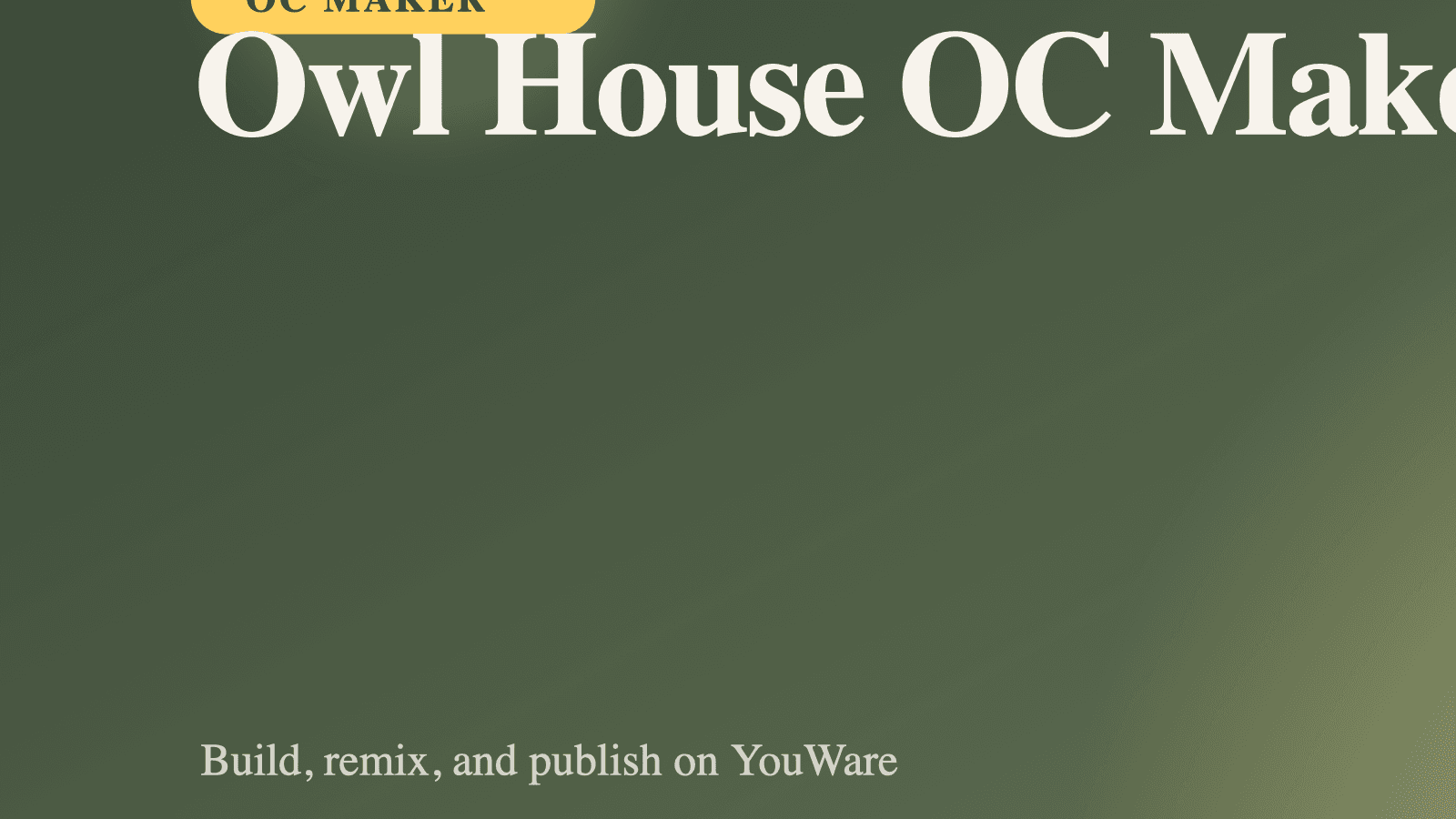 Owl House OC Maker