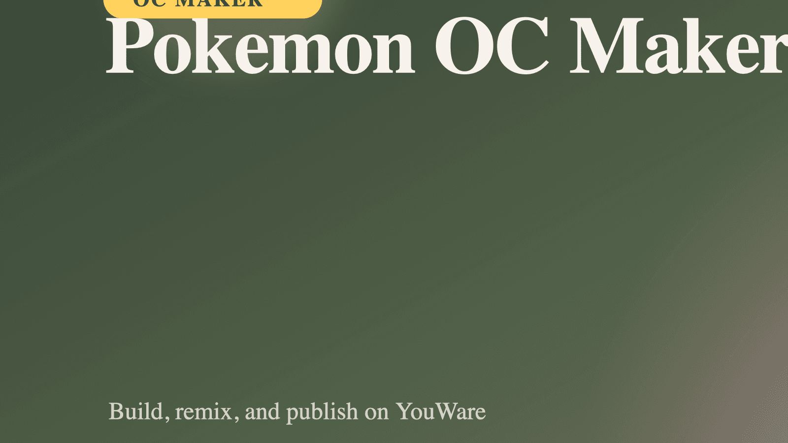 Pokemon OC Maker