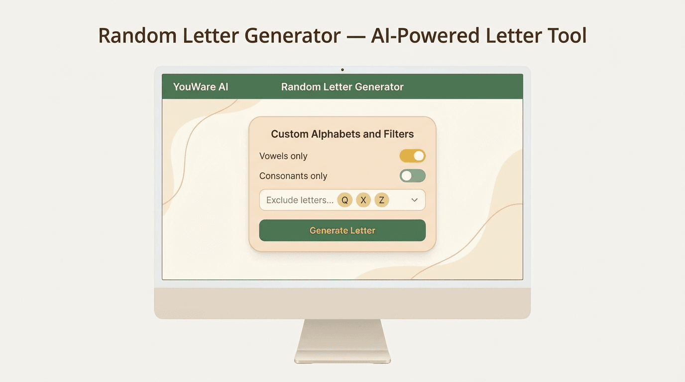 Random Letter Generator — AI-Powered | YouWare