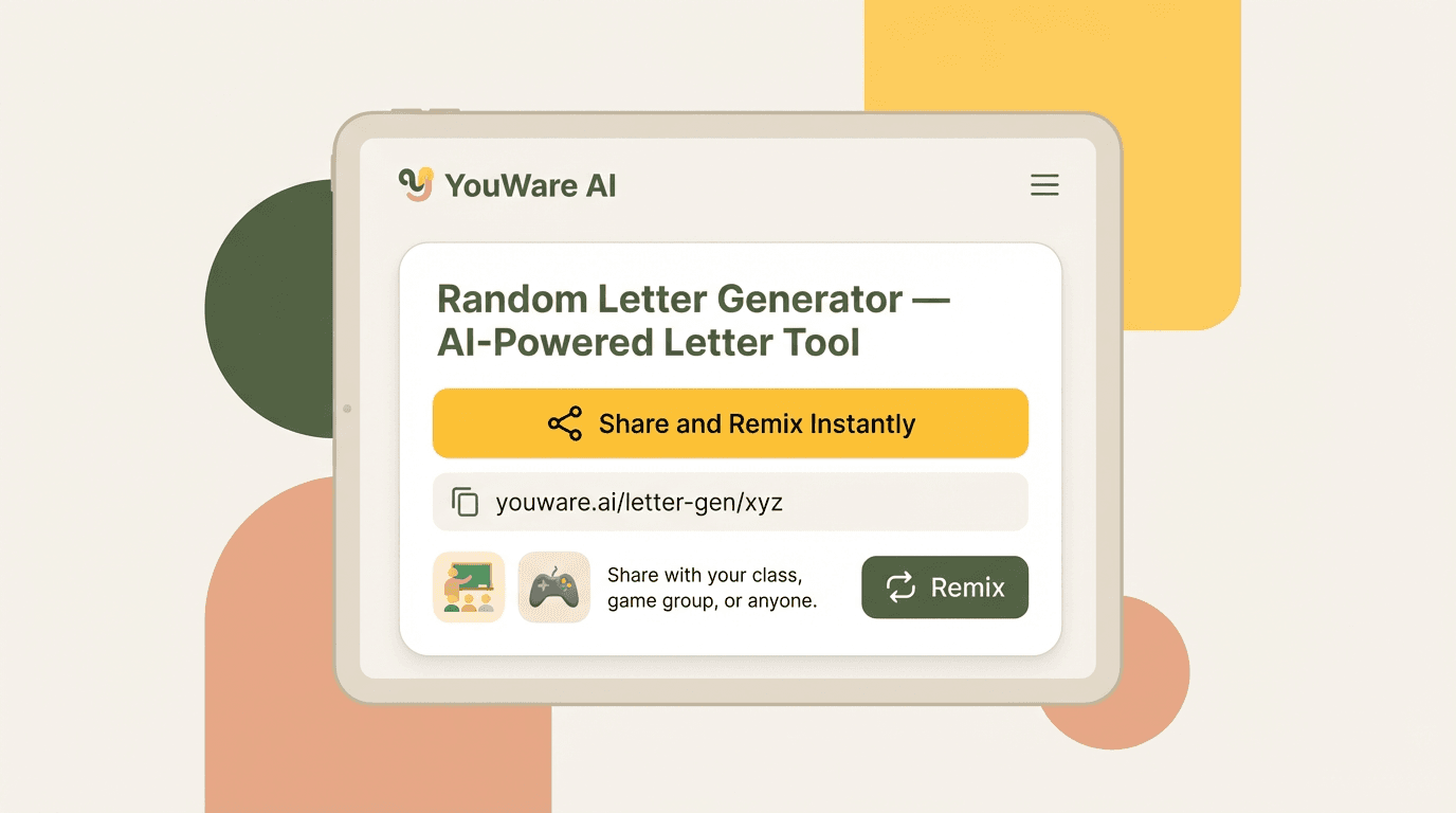 Random Letter Generator — AI-Powered | YouWare