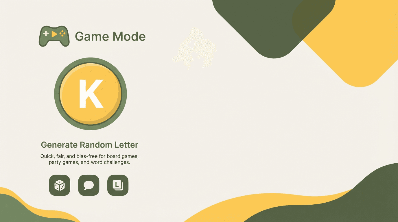 Random Letter Generator — AI-Powered | YouWare