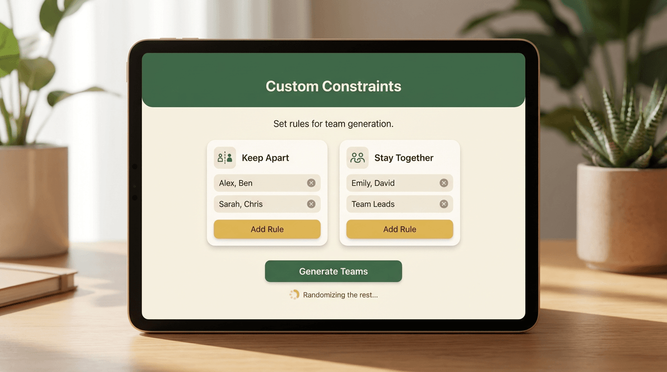 Free Random Team Generator | Create Fair Groups Instantly