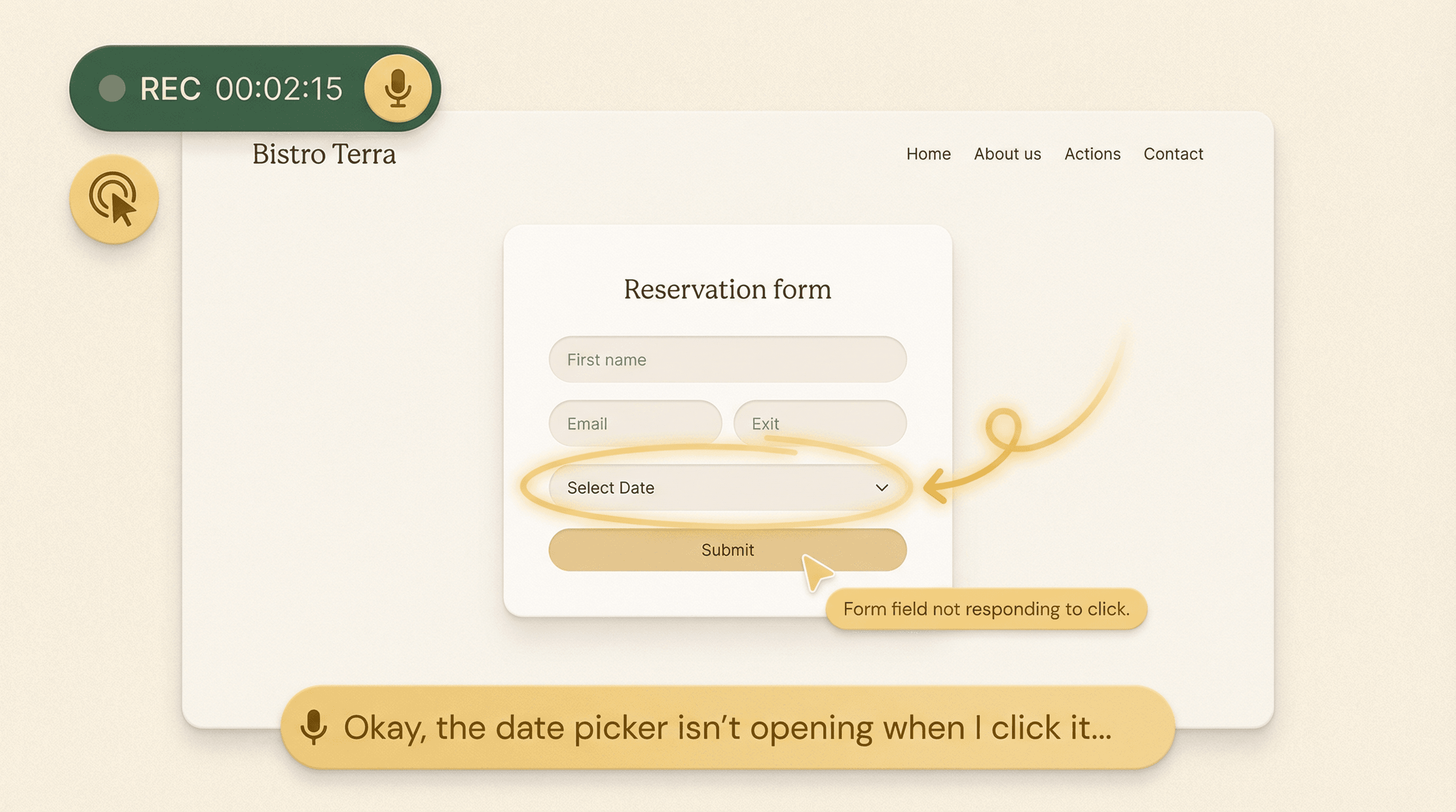 Gravação de tela CoView para correção de bugs