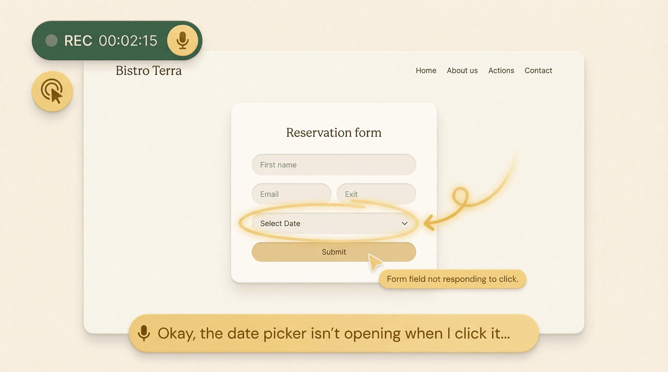CoView screen recording for bug fixing