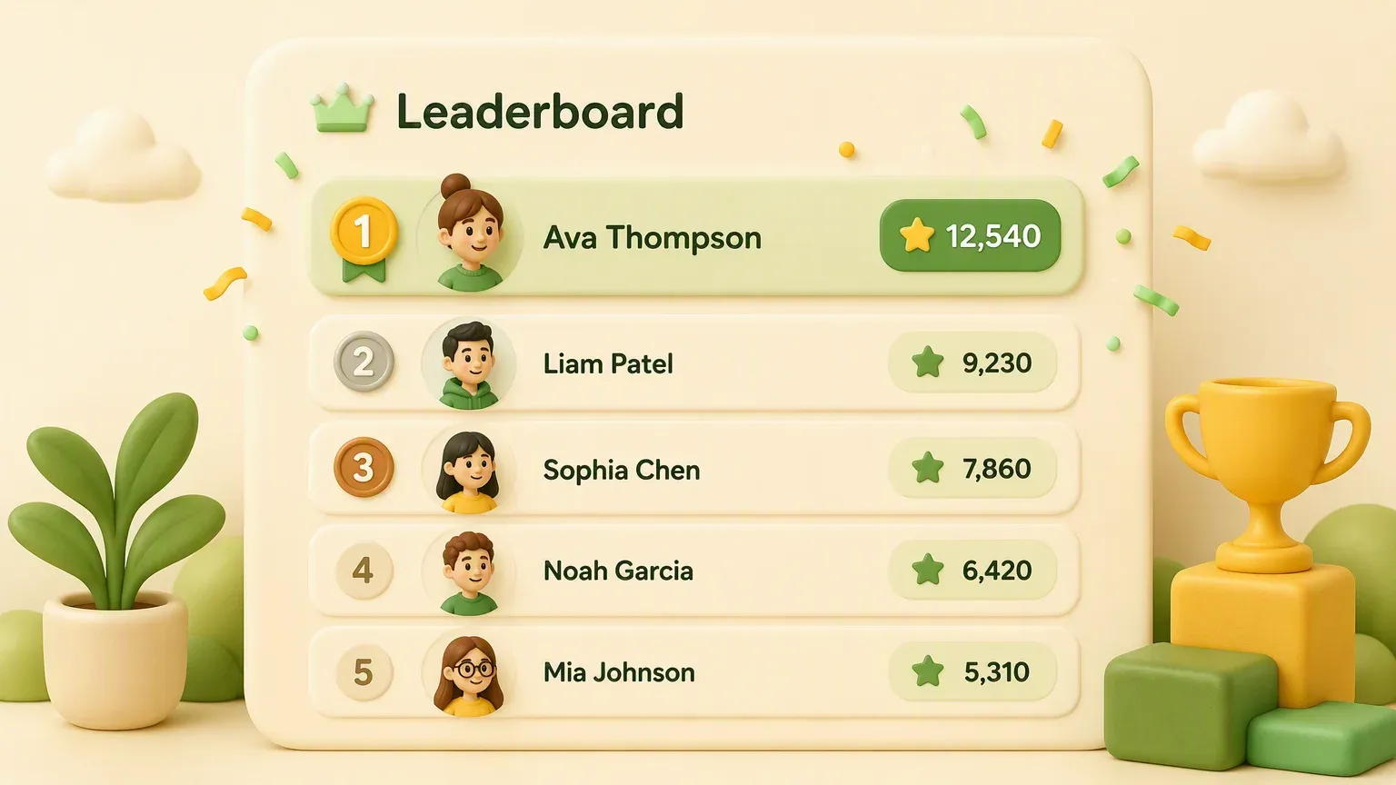 Spacebar counter leaderboard with best scores