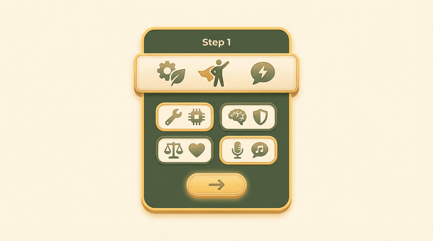 Step 1: Describe your hero idea interface