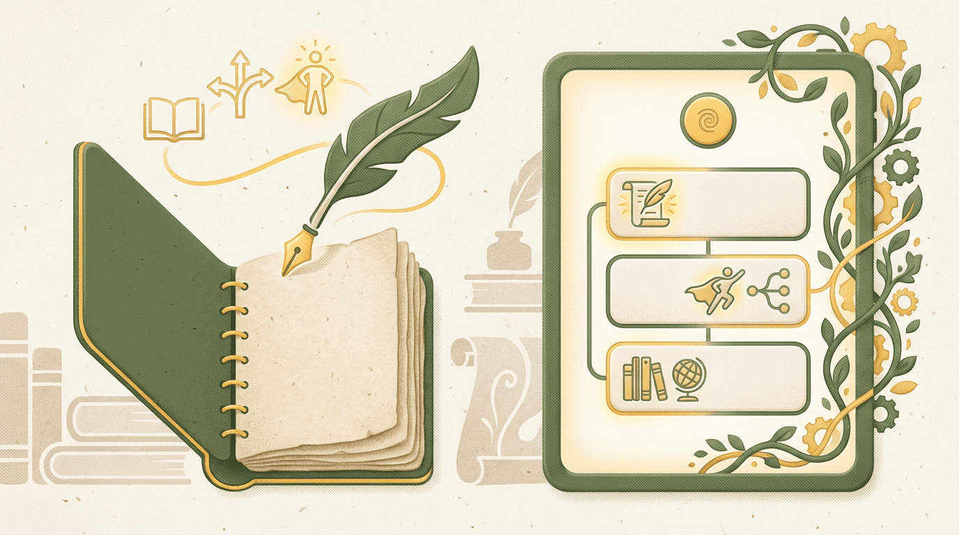 Writers and storytellers interface