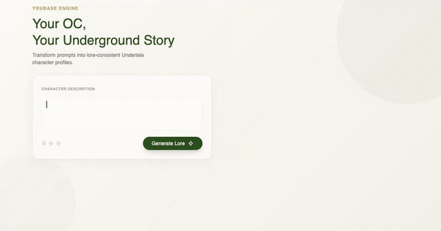 Your OC, Your Underground Story feature illustration
