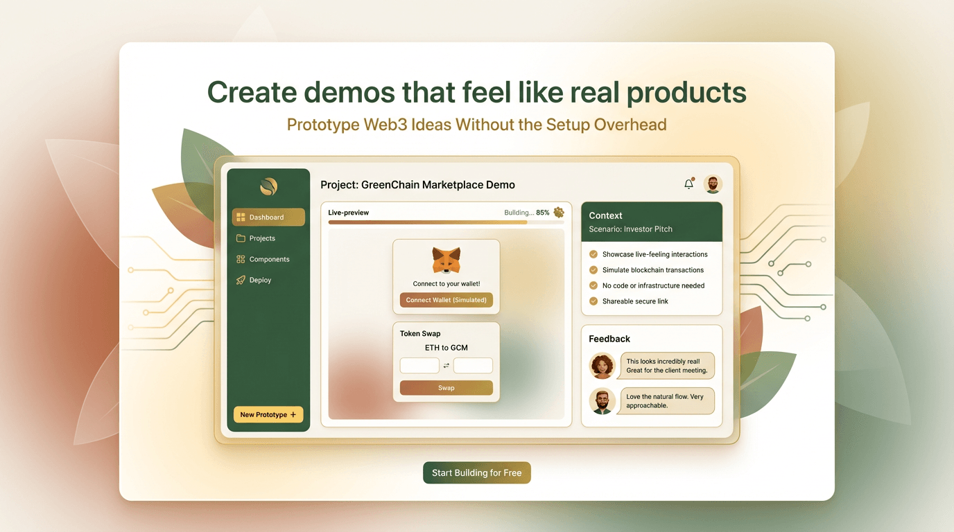 Create demos that feel like real products feature illustration