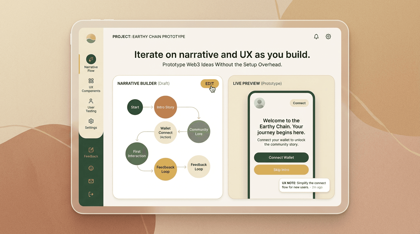 Iterate on narrative and UX as you build feature illustration