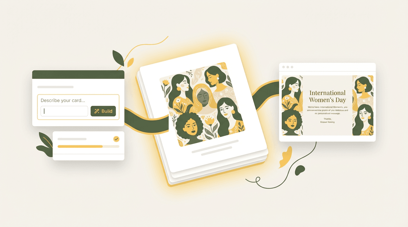 Women's Day Card Builder